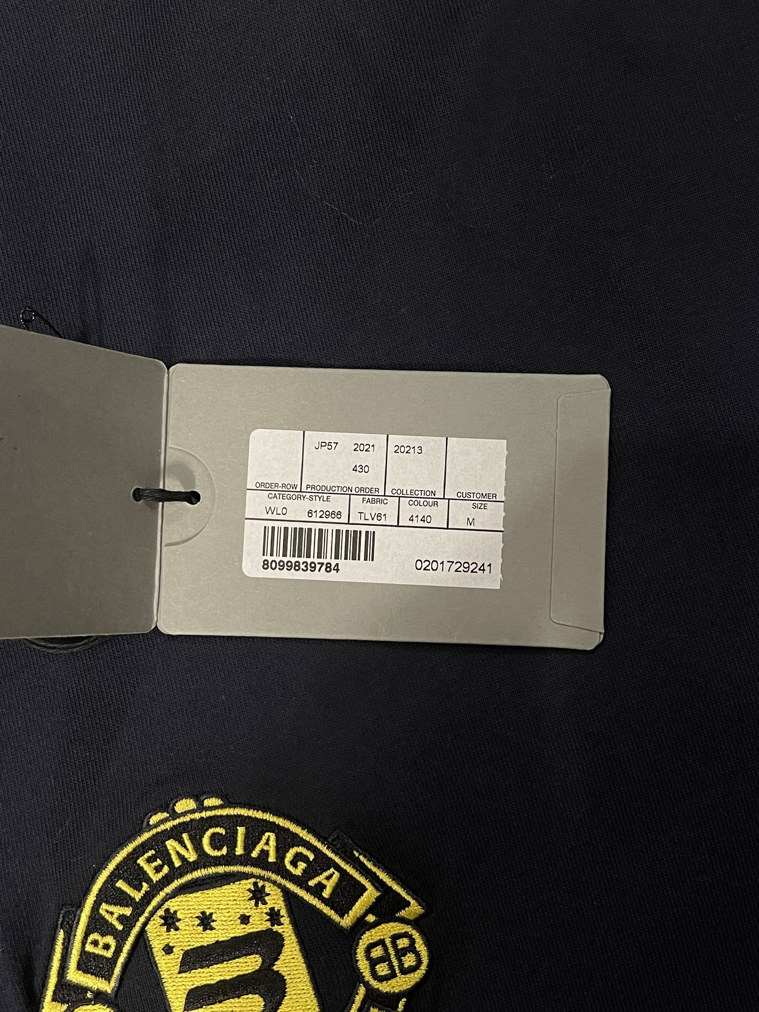 Balenciaga (BNWT*)Balenciaga 21fw Boxy navy Blue t shirt Size US M / EU 48-50 / 2 - 5 Thumbnail