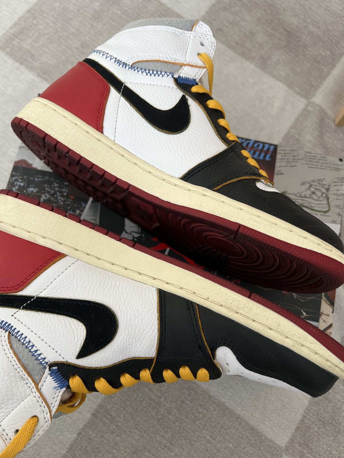 Jordan Brand × Union LA Jordan 1 x union la retro hi black toe varsity red 8.5us Size US 8.5 / EU 41-42 - 2 Thumbnail
