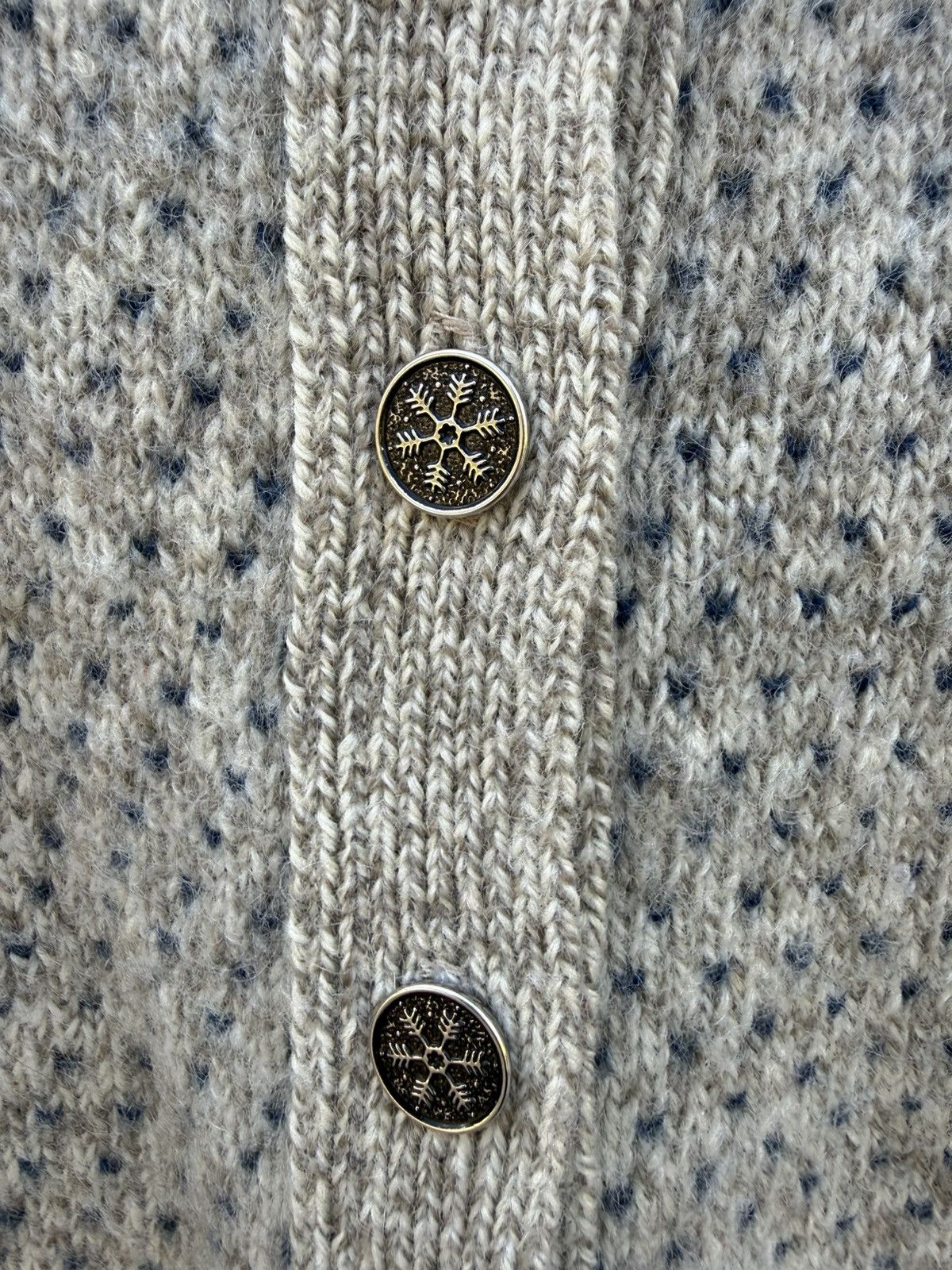 L.L. Bean Vintage LL Bean Wool Nordic Knit Button Cardigan Sweater Size M / US 6-8 / IT 42-44 - 3 Thumbnail