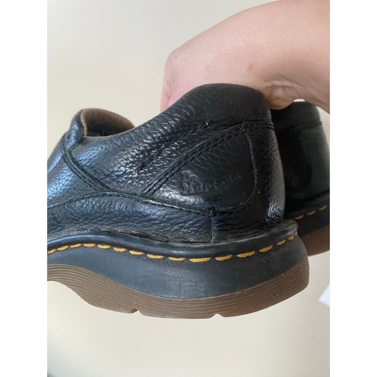 Dr. Martens Dr Martens Black Leather Slip On Shoes 11198 Men 9 Womens 10 Size US 9 / EU 42 - 5 Thumbnail