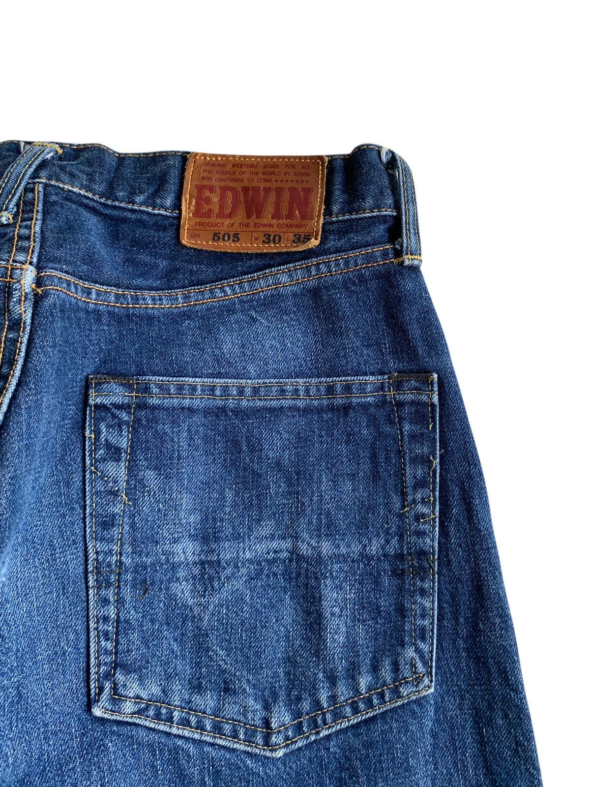 Edwin VINTAGE EDWIN 505 BAGGY SELVEDGE JAPANESE DENIM Size US 29 - 12 Thumbnail