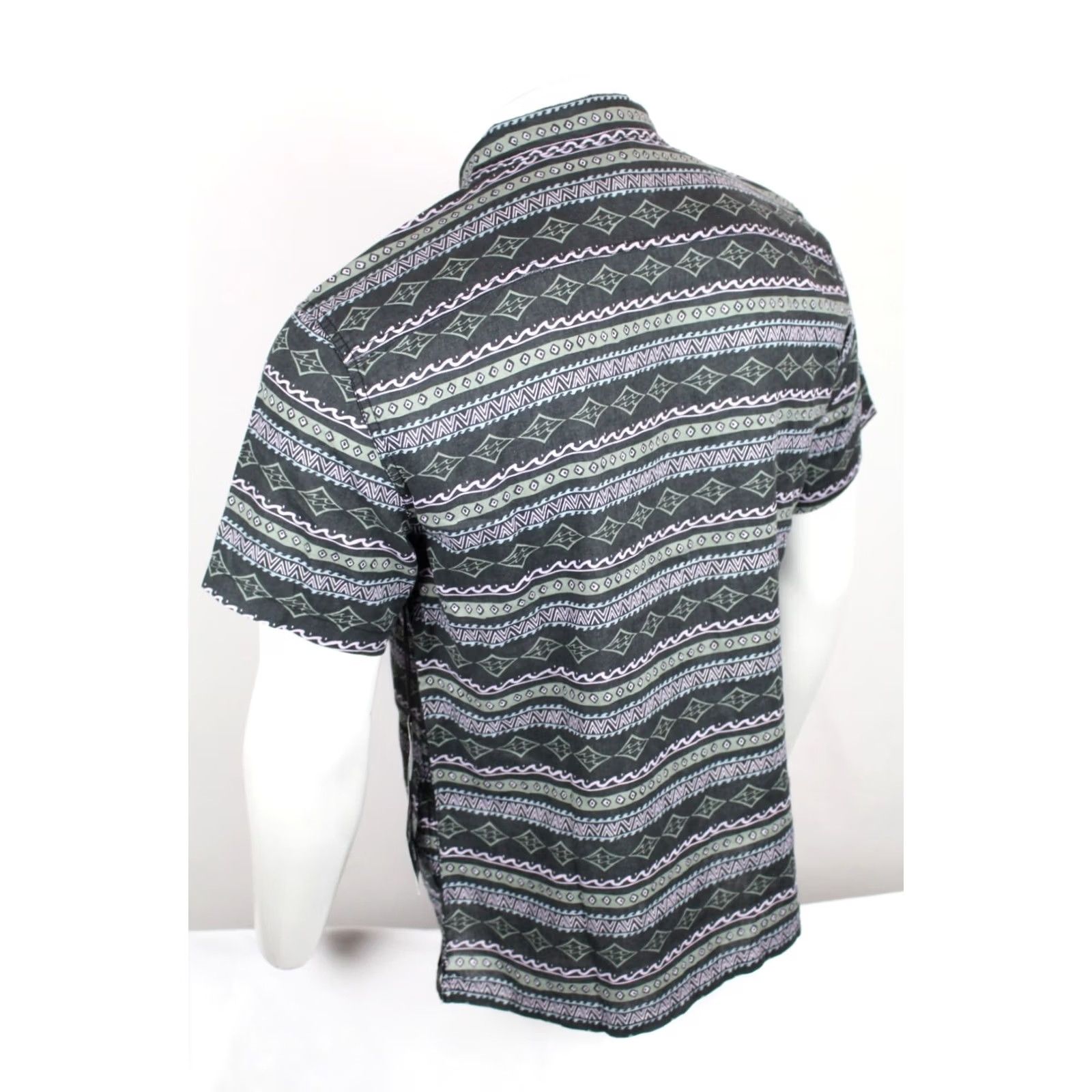 Billabong Billabong Men's Button Shirt ADIV Cosmics Short Sleeve Medium Black True Hemp Shirt Size US M / EU 48-50 / 2 - 2 Thumbnail