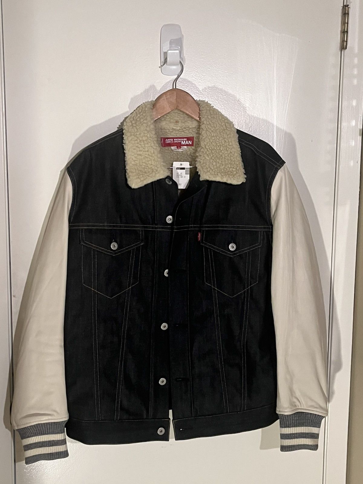 Comme des Garcons × Junya Watanabe × Levi's Junya Watanabe Man x Levi’s Shearling Denim Jacket Size US XL / EU 56 / 4 - 1 Thumbnail