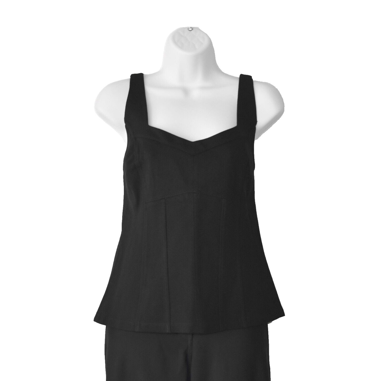 Anthropologie NWT ANTHROPOLOGIE Black Side Zipper Tunk Top Size M $78 Size M / US 6-8 / IT 42-44 - 1 Thumbnail