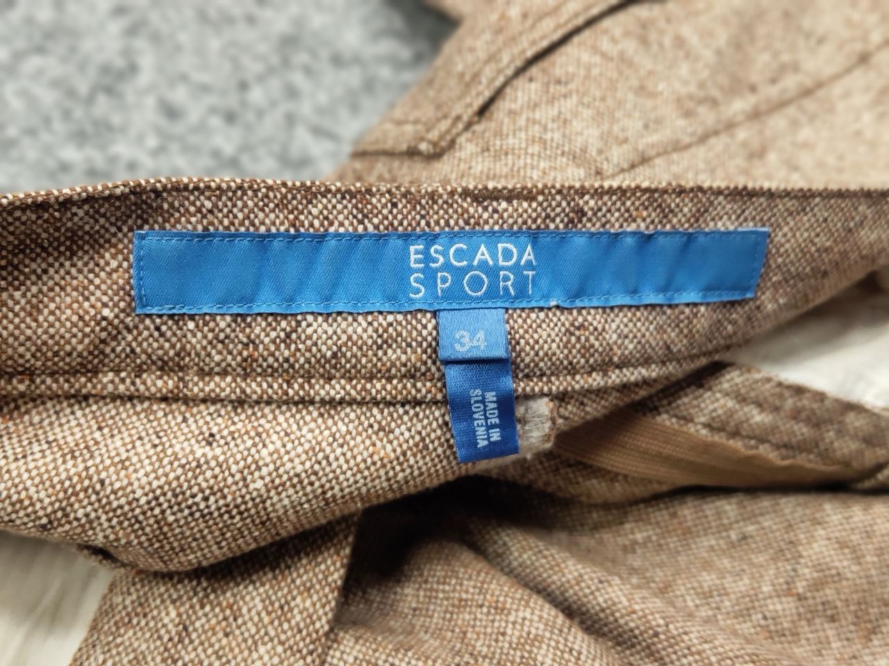 Escada Escada Sport Linda Wool Blend Beige Womens Trouser Pants Size 34" / US 12 / IT 48 - 16 Thumbnail