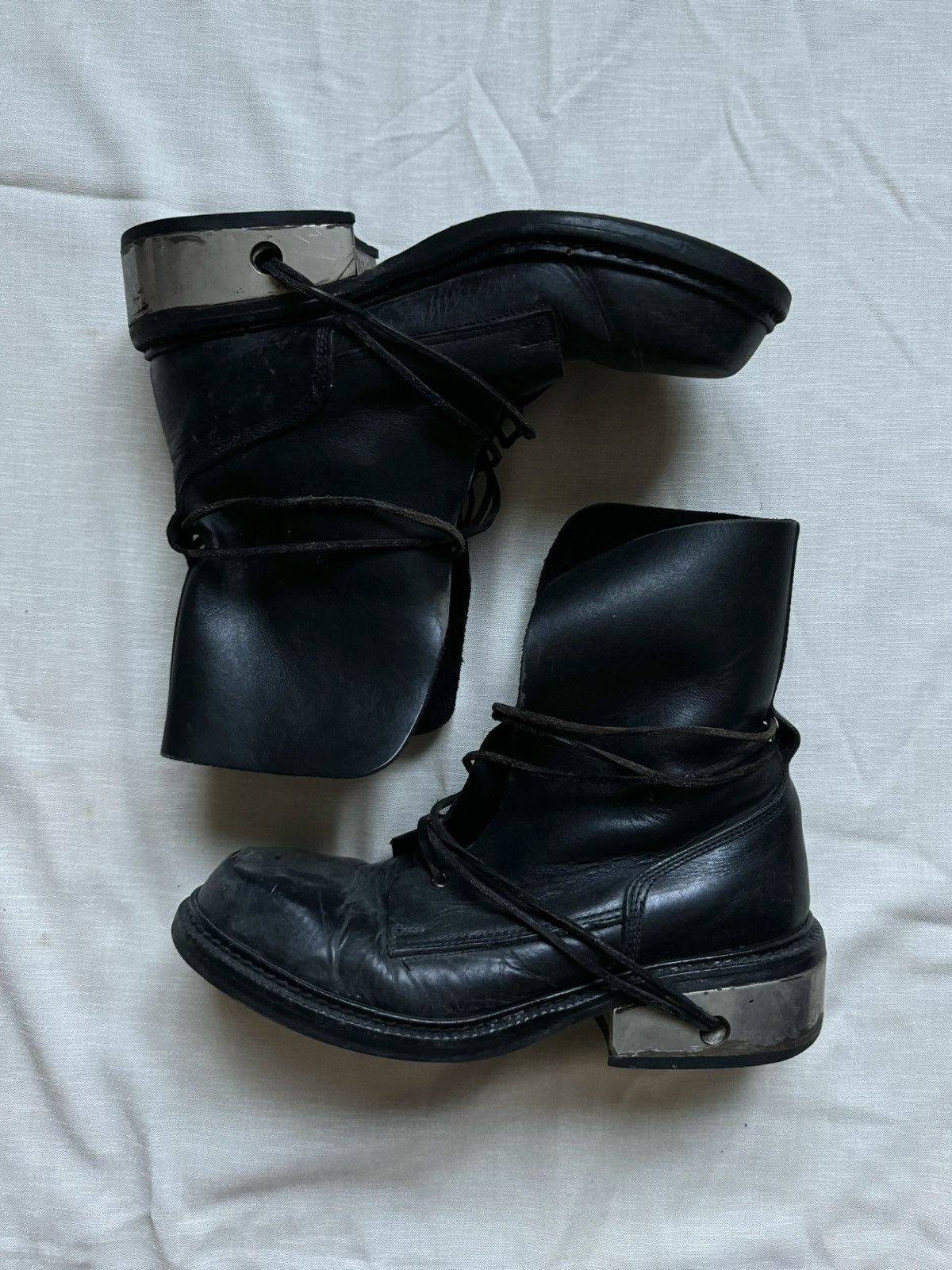 Dirk Bikkembergs Metal Lace-Through Heels Size US 8.5 / EU 41-42 - 1 Thumbnail