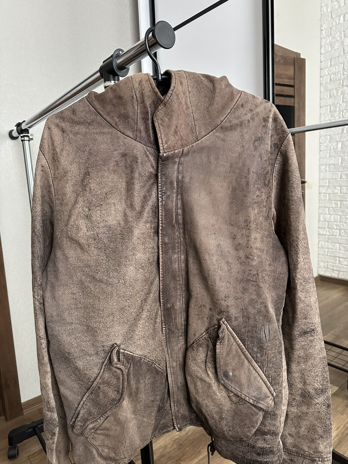 Giorgio Brato Giorgio Brato Leather Zip Jacket Vintage Size US M / EU 48-50 / 2 - 5 Thumbnail