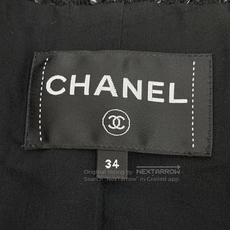Chanel Chanel Wool Black Women's Jacket . Size XXS / US 00 / IT 34 - 5 Thumbnail