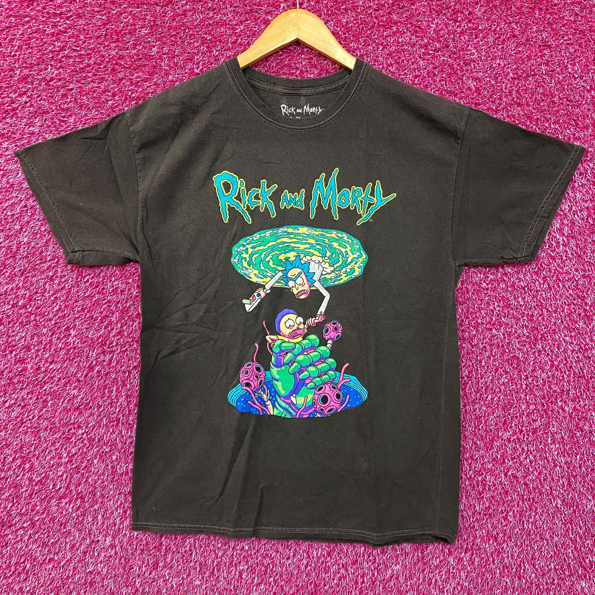 Cartoon Network Adult Swim Rick & Morty Portal Pitfall Graphic Design T-Shir Size US M / EU 48-50 / 2 - 1 Thumbnail