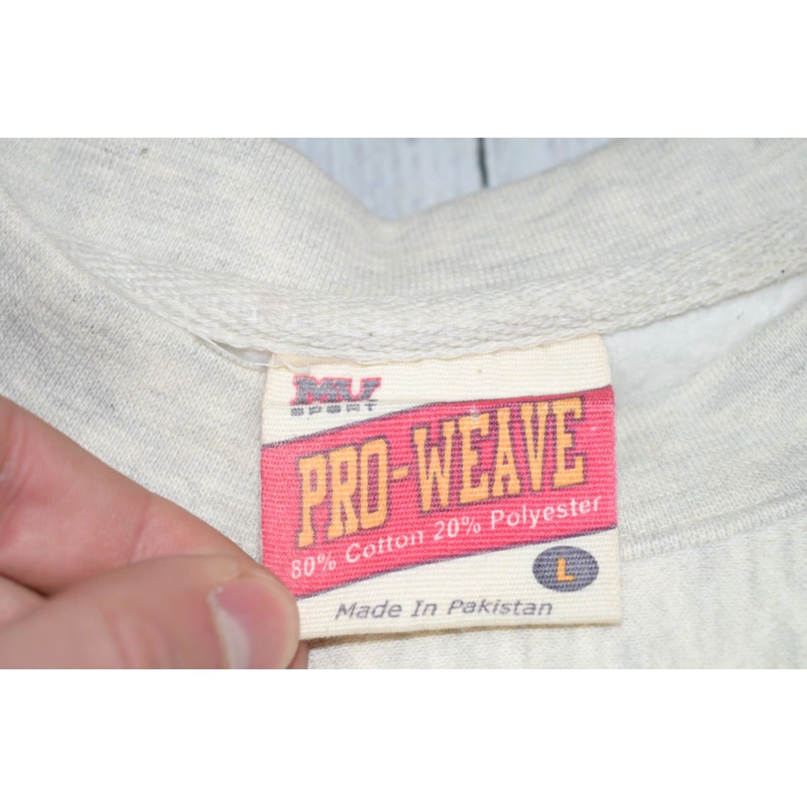 Vintage MV Sport Aruba Pro Weave Sailing Sweatshirt Crewneck Heather Gray Embroidered L Mens Graphic Sailing Pullover Knit Crew Neck Size US L / EU 52-54 / 3 - 6 Thumbnail