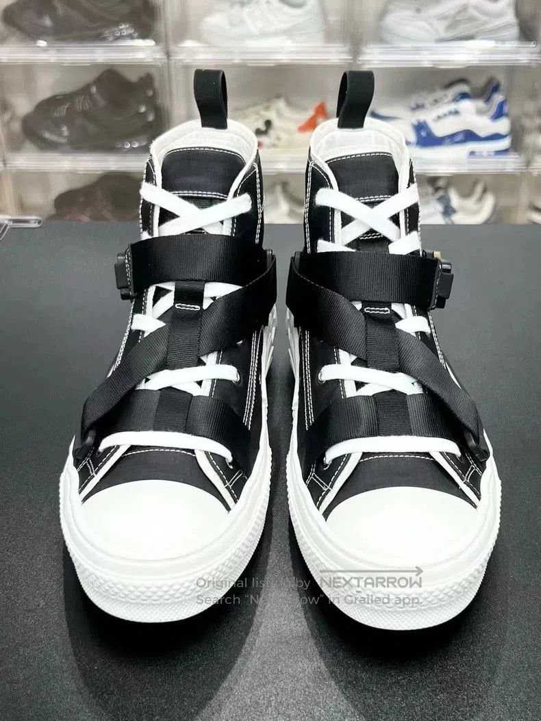 Dior DIOR B23 High Top Sneakers Black and White. Size US 10 / EU 43 - 5 Thumbnail