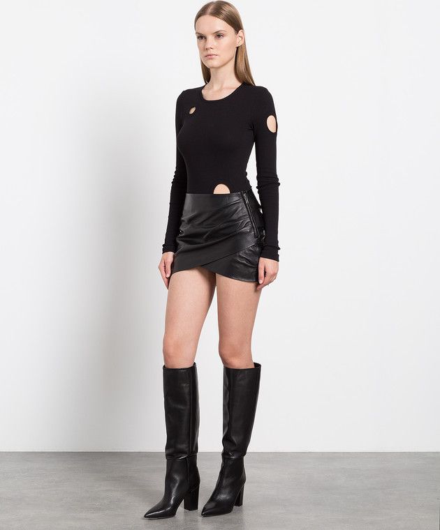 Off-White o1y1225 Mini Skirt in Black Size 27" / US 4 / IT 40 - 5 Thumbnail