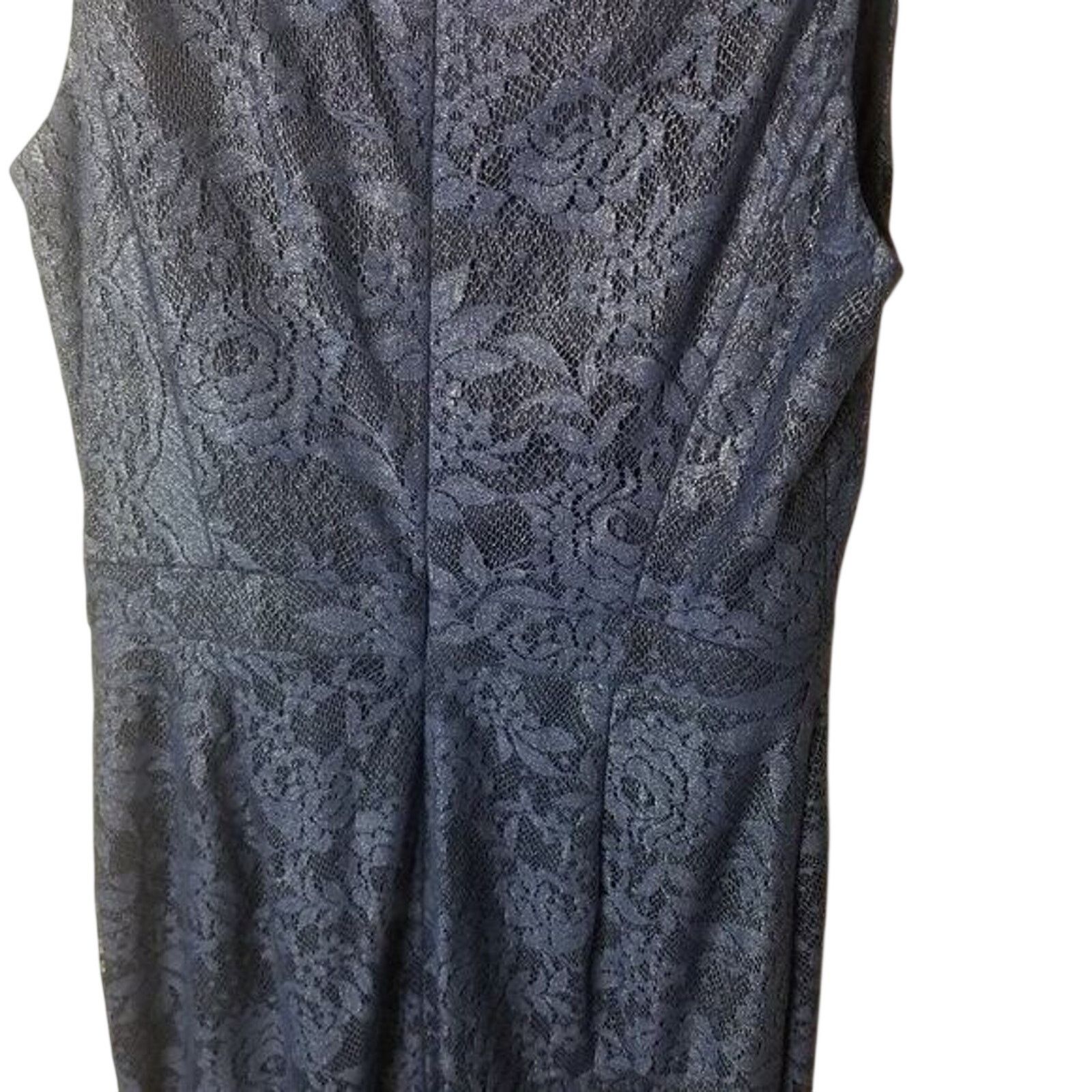 Badgley Mischka Badgley Mischka Womens Floral Sheath Dress 8 Wedding Guest Size M / US 6-8 / IT 42-44 - 10 Thumbnail