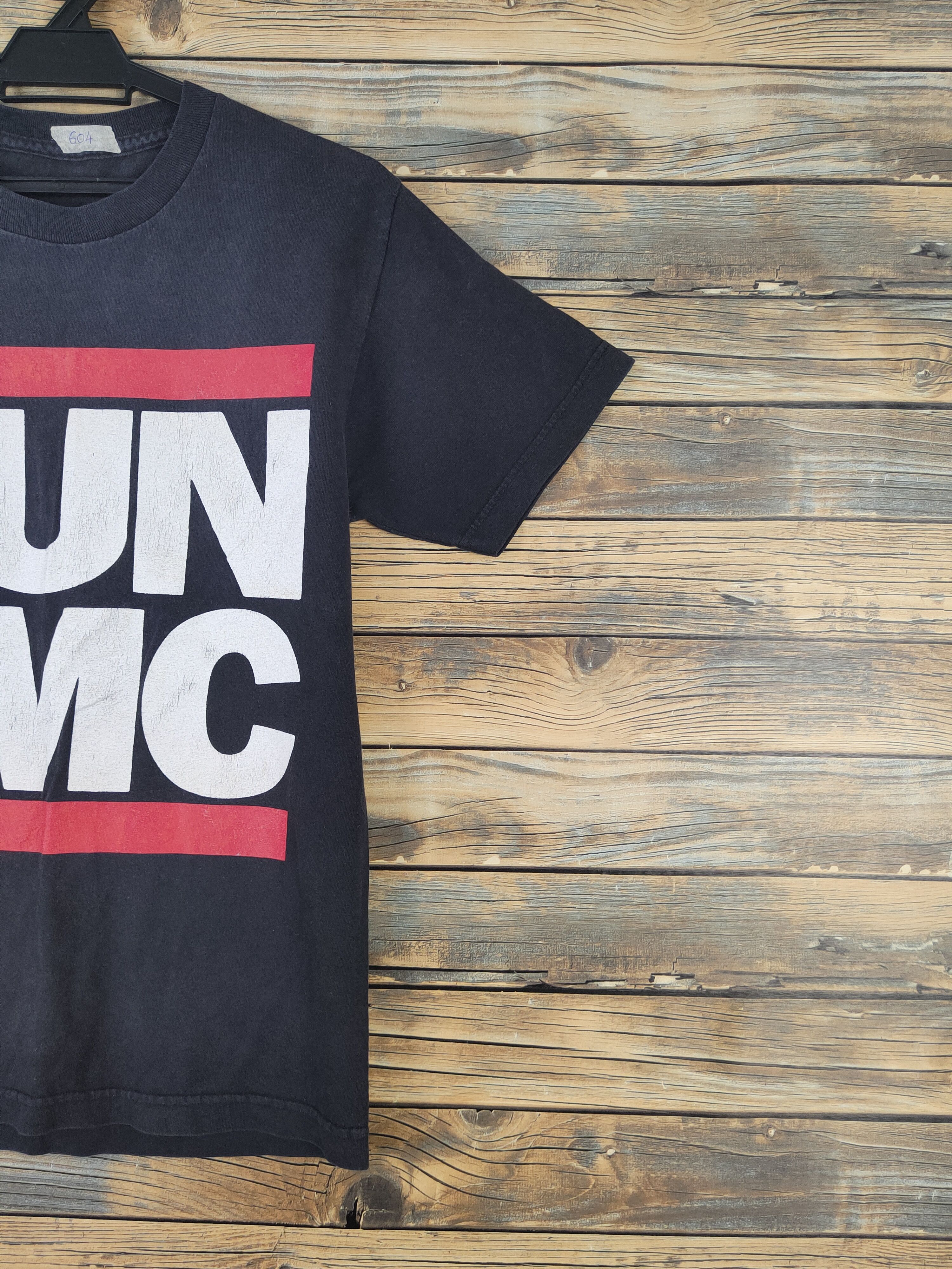 Band Tees RUN DMC Black Faded Short Sleeve T-shirt #604 Size US S / EU 44-46 / 1 - 5 Thumbnail
