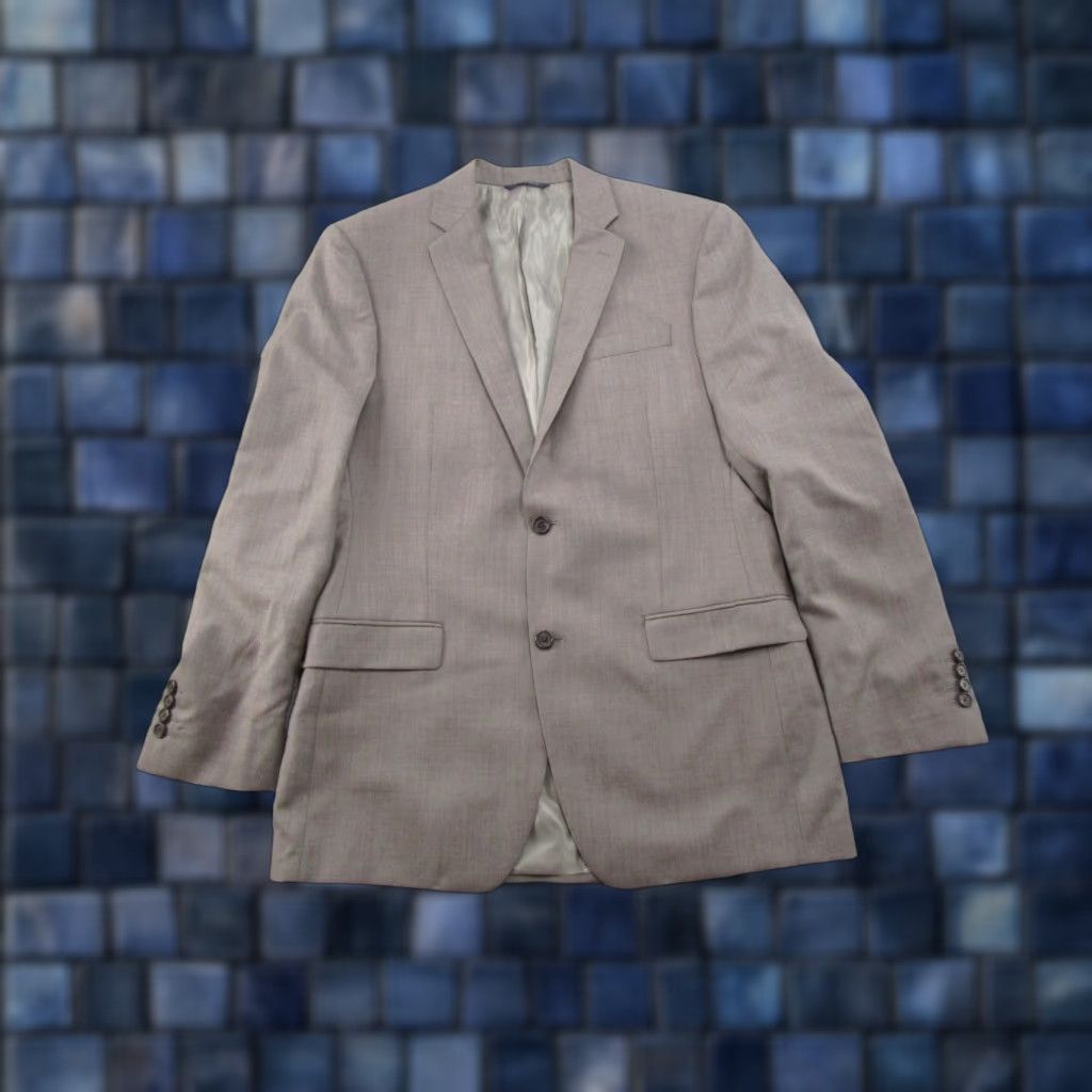 Ralph Lauren Ralph Lauren Suit 42 L Gray Wool 2 Button Designer LRL Jacket Pants Set Career Shirt Size 42R - 1 Thumbnail