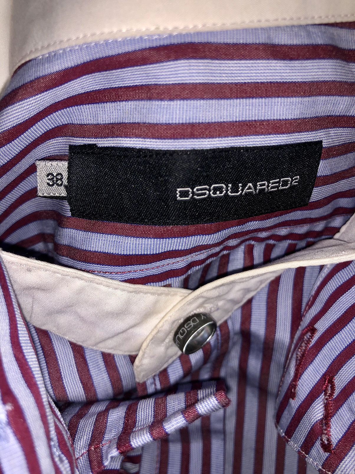 Designer × Dsquared2 DSQUARED2 BUTTON UP SHIRT BURN IN CANADA MADE IN ITLY Size S / US 4 / IT 40 - 6 Thumbnail