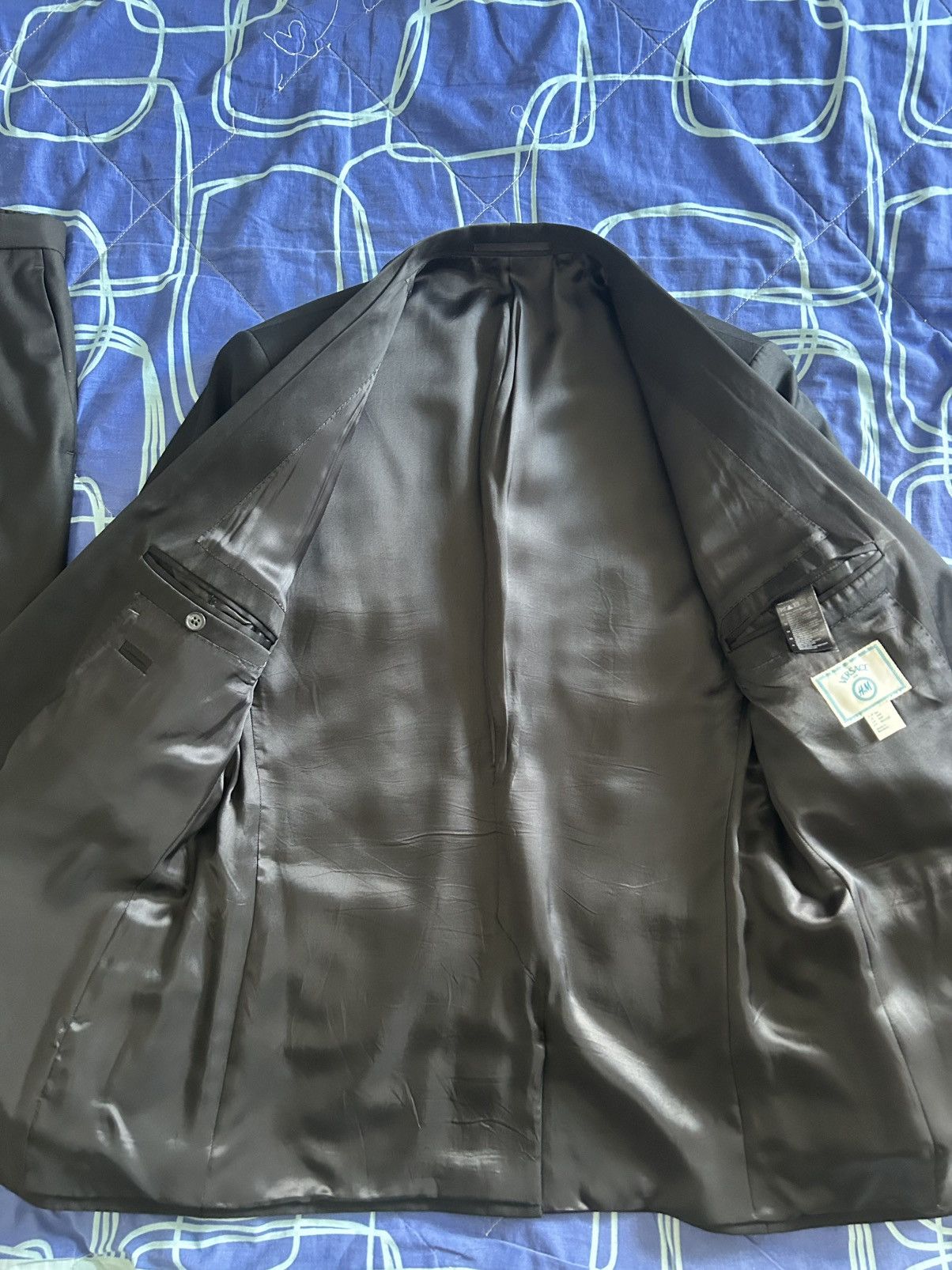H&M × Versace EUC Versace x H&M Tuxedo Jacket & matching COS Trousers Size 54R - 2 Thumbnail