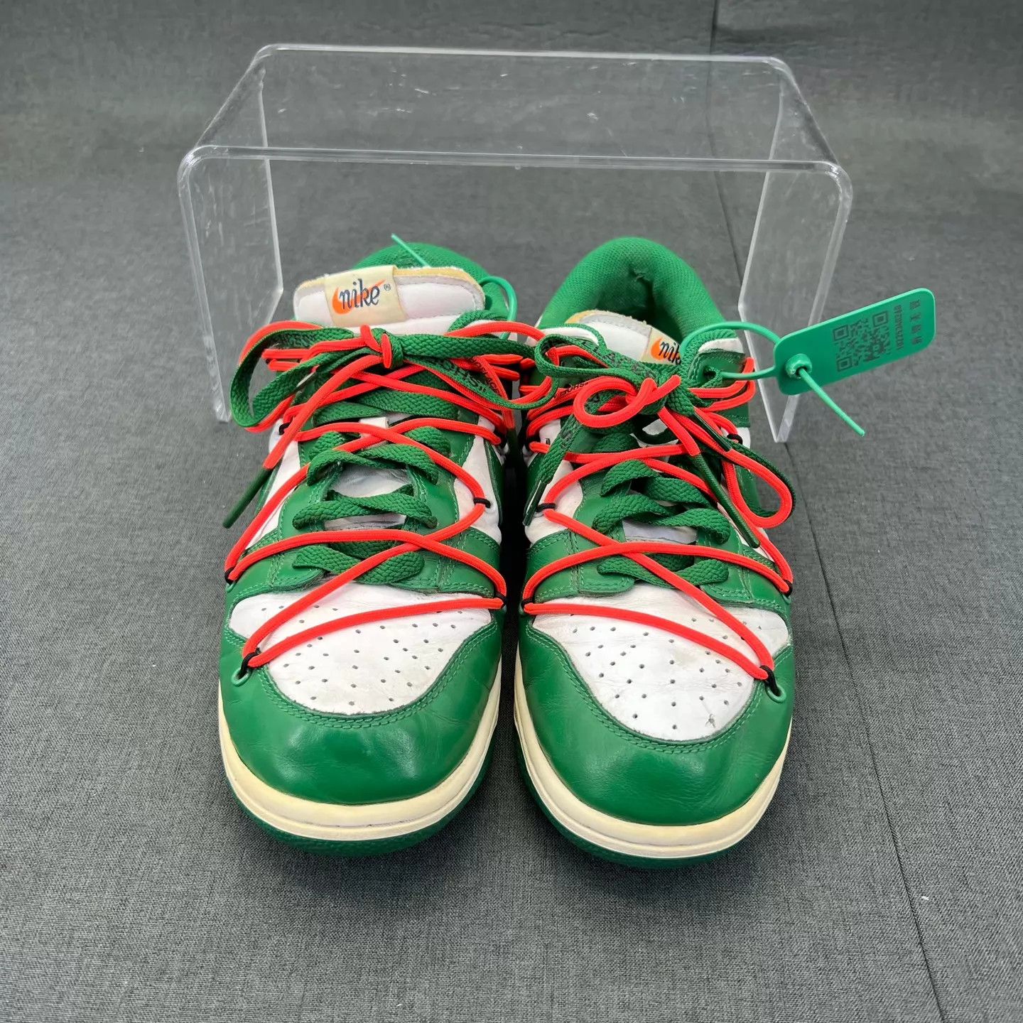 Off-White Off-White Dunk White Green 44 Min oxid Size US 11 / EU 44 - 4 Thumbnail