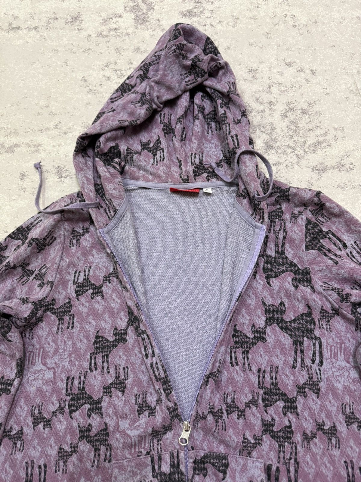 Uniqlo Ivanahelsinki Uniqlo Black Cat Patern Zipper Sweater Hoodie Size US S / EU 44-46 / 1 - 6 Thumbnail