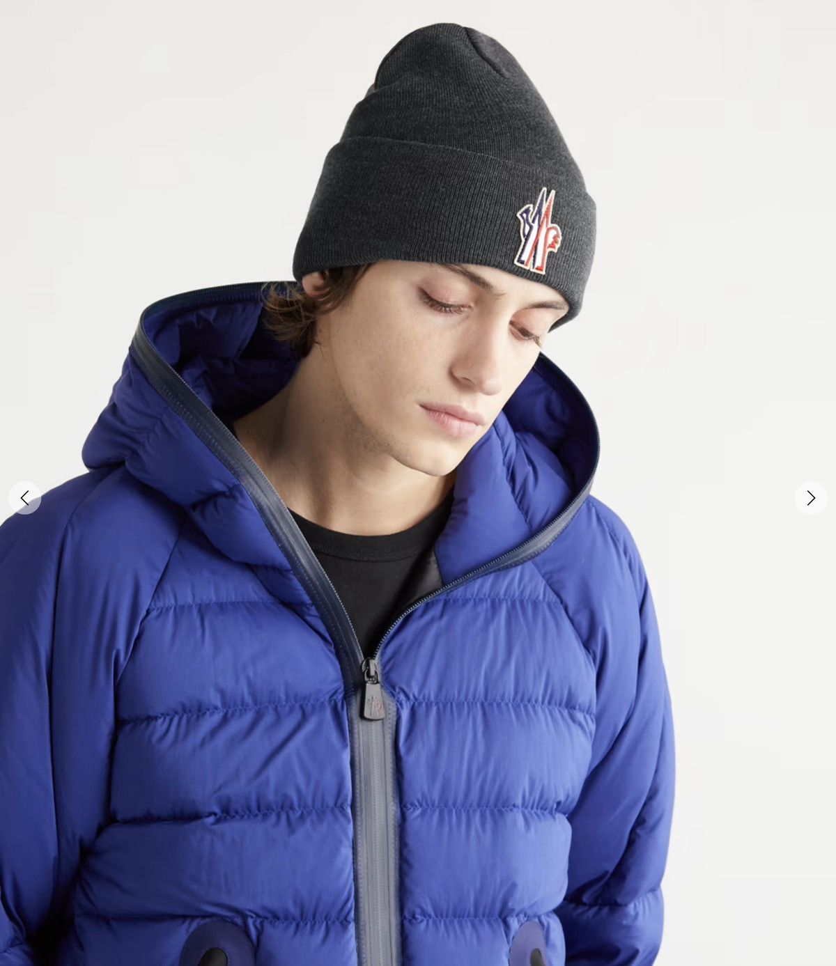 Moncler Grenoble Moncler Grenoble logo patch beanie hat accessory designer 🇮🇹 Size ONE SIZE - 3 Thumbnail