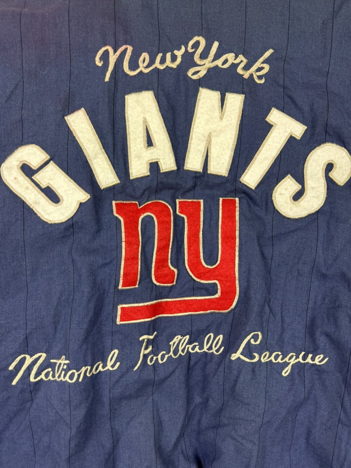 NFL 1990’s Vintage Faded NFL New York Giants Bomber Jacket Size US L / EU 52-54 / 3 - 19 Thumbnail