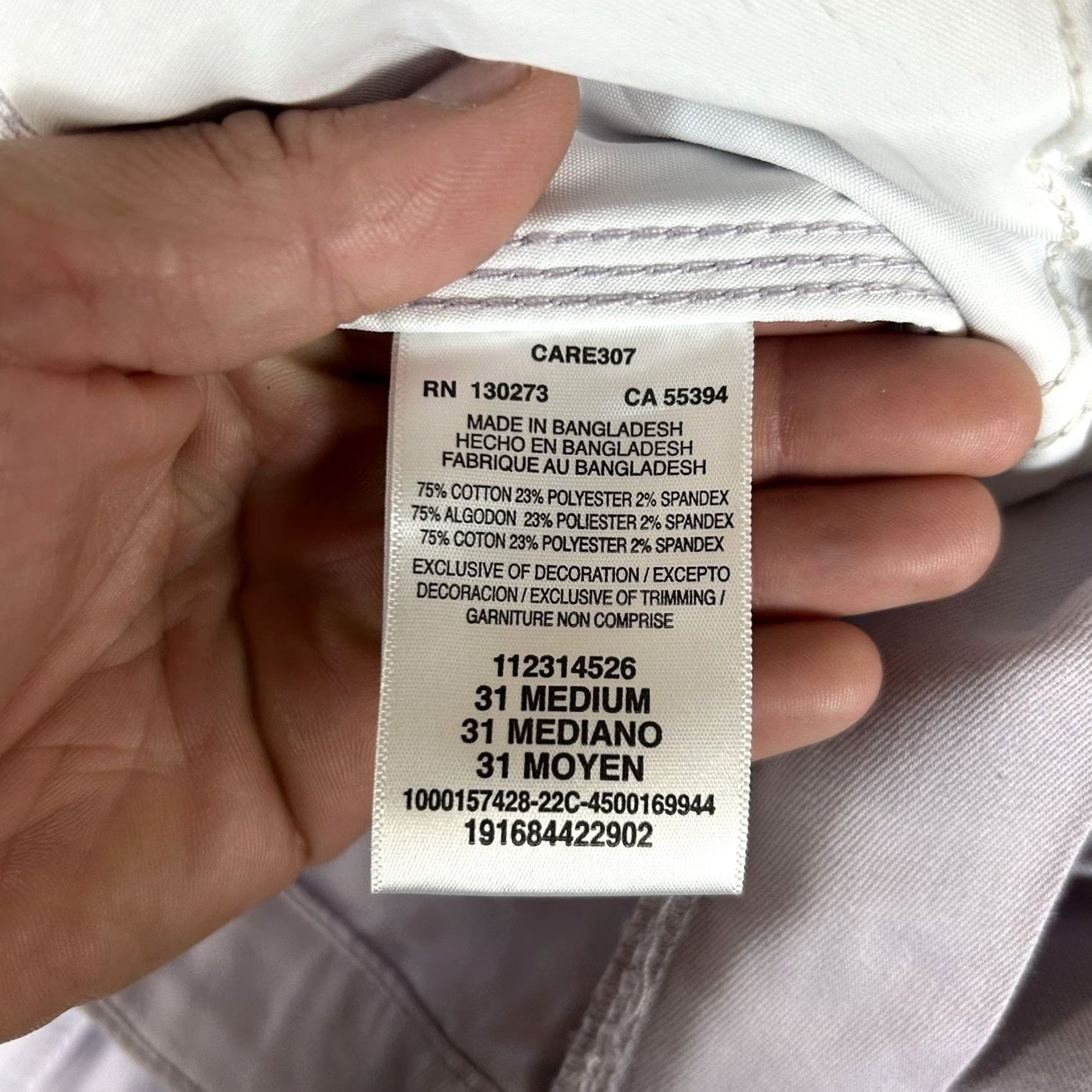 Lee Lee Workwear Chino Pants Womens 31 Medium Lavender Purple Straight Leg 27in Inseam Casual Release: Regular Rise Size 24" / US 00 / IT 34 - 7 Thumbnail