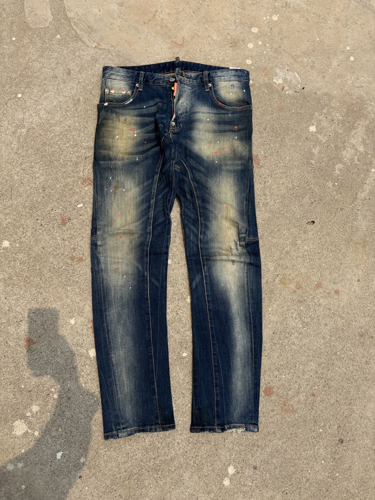 Dsquared2 Vintage DSQUARED2 Paint Splater slim jean Size US 32 / EU 48 - 2 Thumbnail