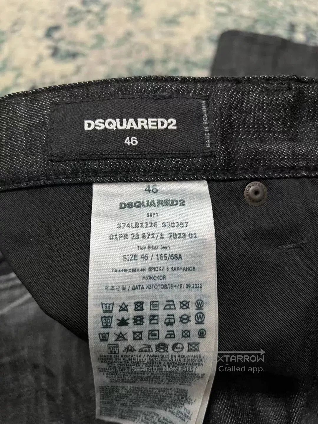 Dsquared2 dsquared2 black gray washed biker jeans. Size US 44 / EU 60 - 6 Thumbnail