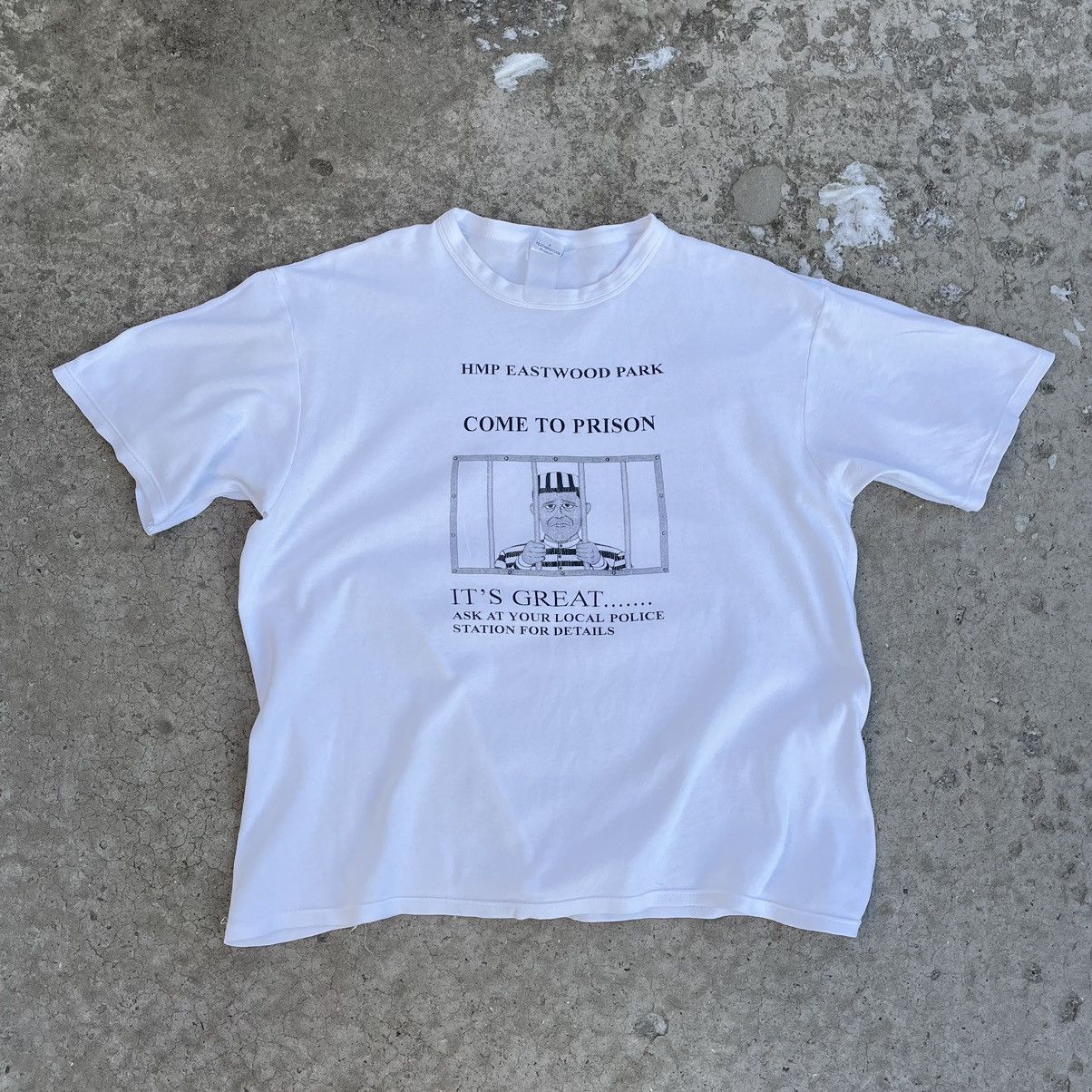 Vintage Vintage T-shirts Joke Humour Prison Y2K 90s USA Style Size US XXL / EU 58 / 5 - 1 Thumbnail
