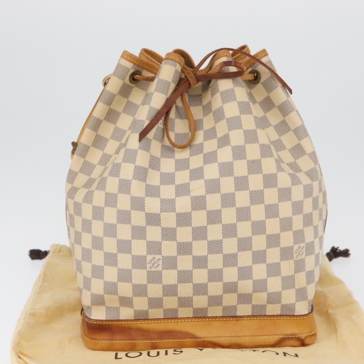 Louis Vuitton Louis Vuitton Damier Azur Noe Bucket Bag White Size ONE SIZE - 2 Thumbnail