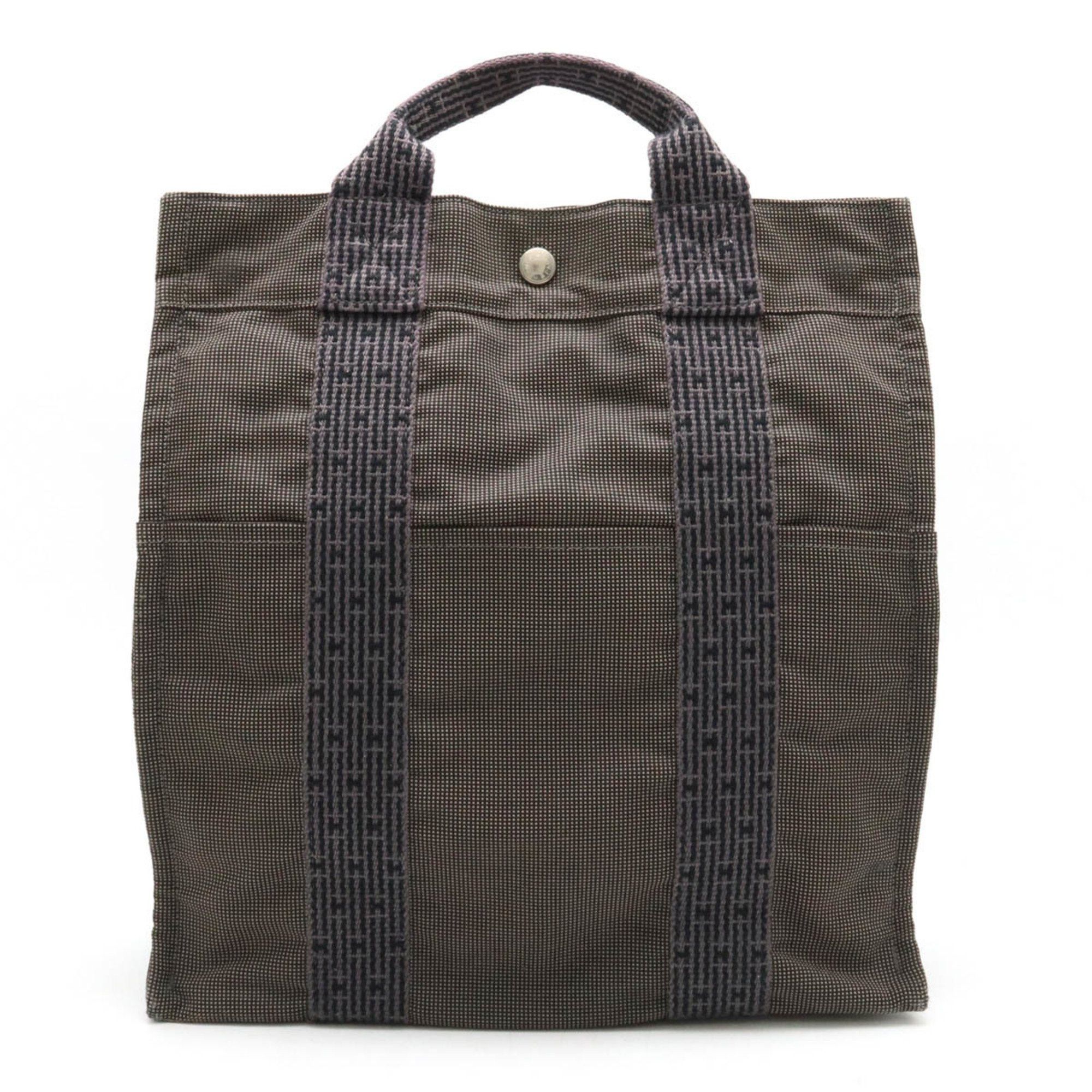 image of Hermes Air Line Sacado Mm Rucksack Backpack Shoulder Bag Canvas Grey, Women's
