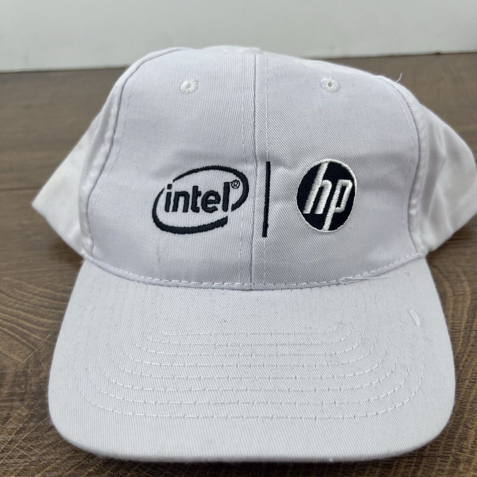 Other Intel HP Hat Baseball Adjustable Hat White Adjustable Hat Ad Size ONE SIZE - 5 Thumbnail