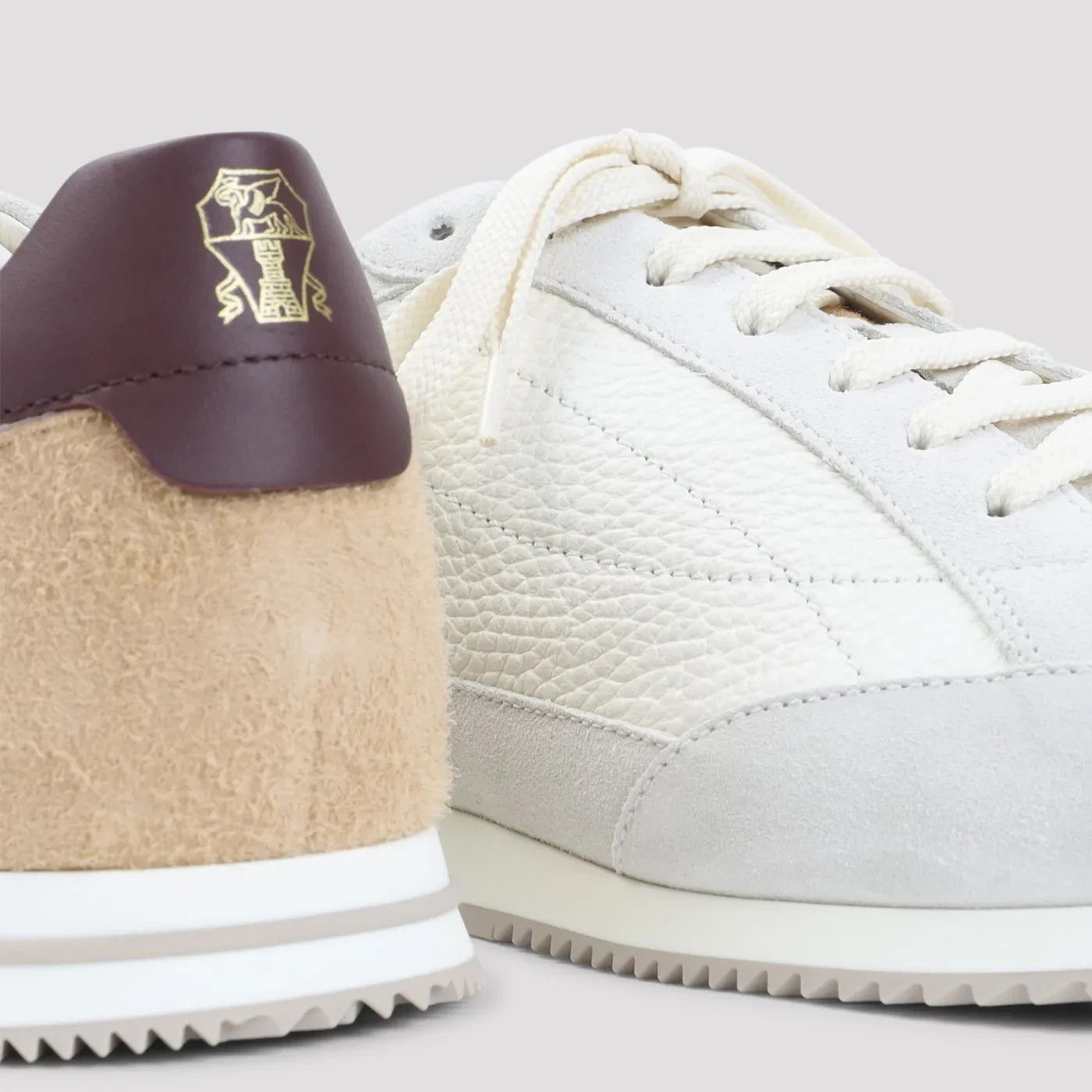 Brunello Cucinelli BRUNELLO CUCINELLI White Leather Sneakers New & Authentic (M Size US 7 / EU 40 - 5 Thumbnail