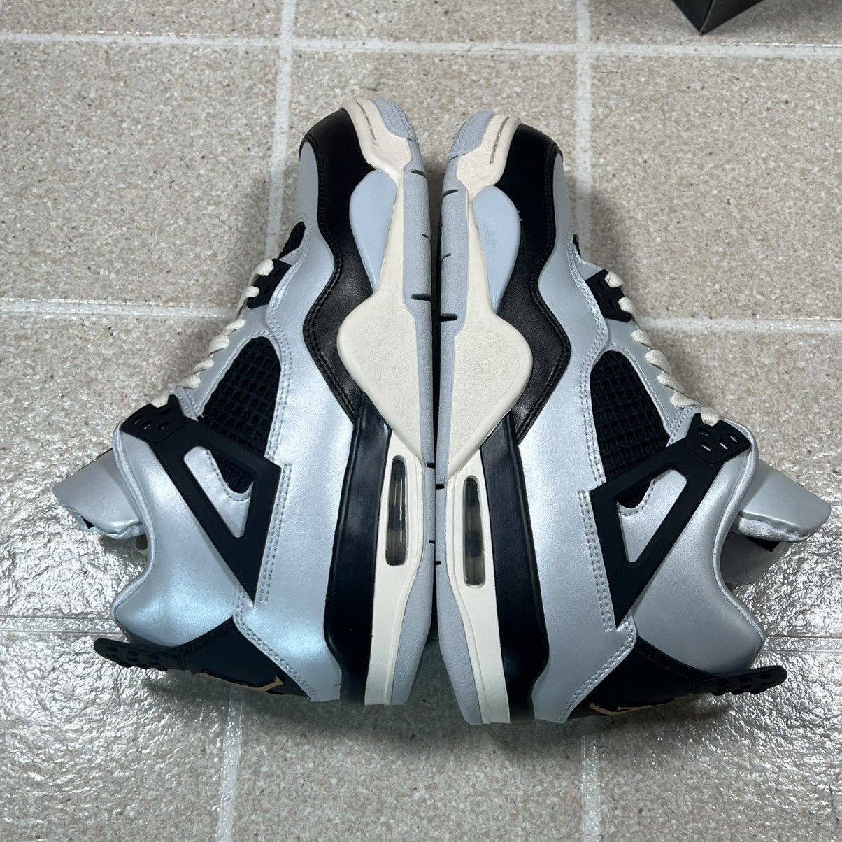 Jordan Brand × Nike Air Jordan 4 Retro GS Pure Platinum Metallic Gold Shoes 7y Size US 8.5 / IT 38.5 - 7 Thumbnail
