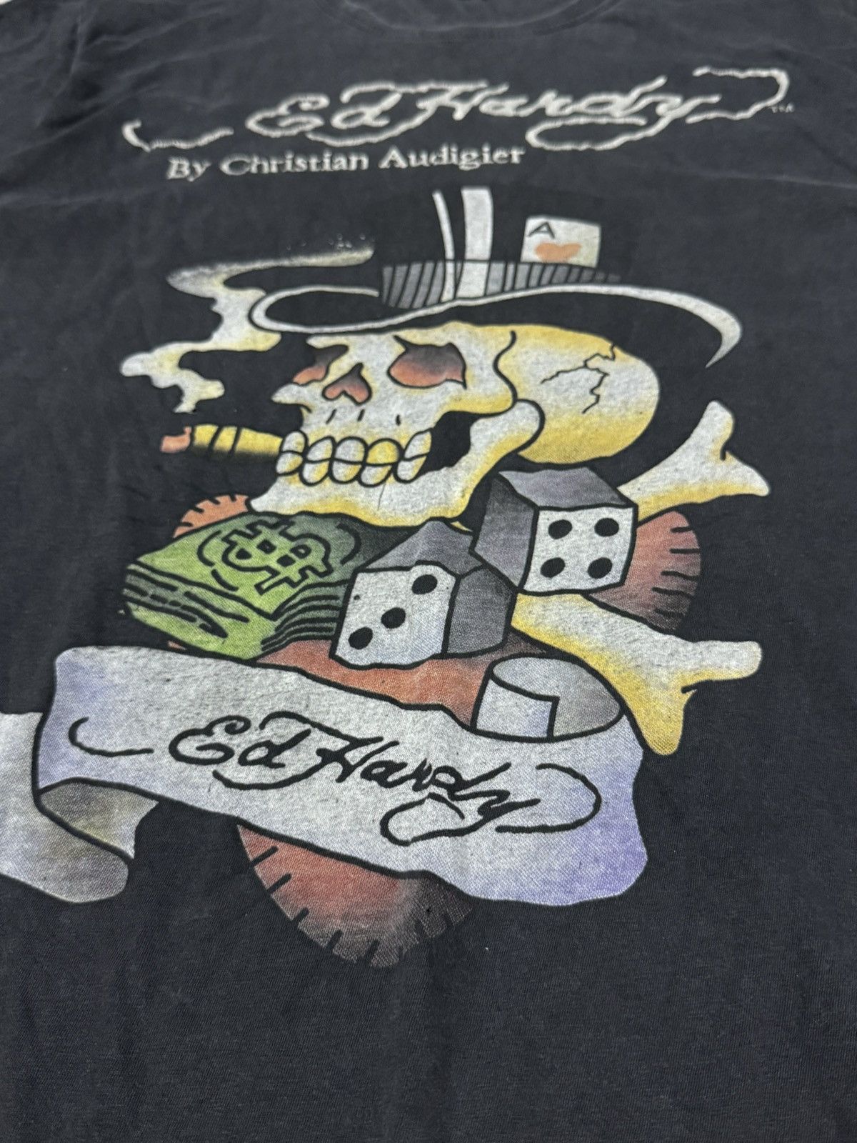 Ed Hardy Ed Hardy skull ☠️ USA vintage dice money poker tee shirt Size US M / EU 48-50 / 2 - 3 Thumbnail