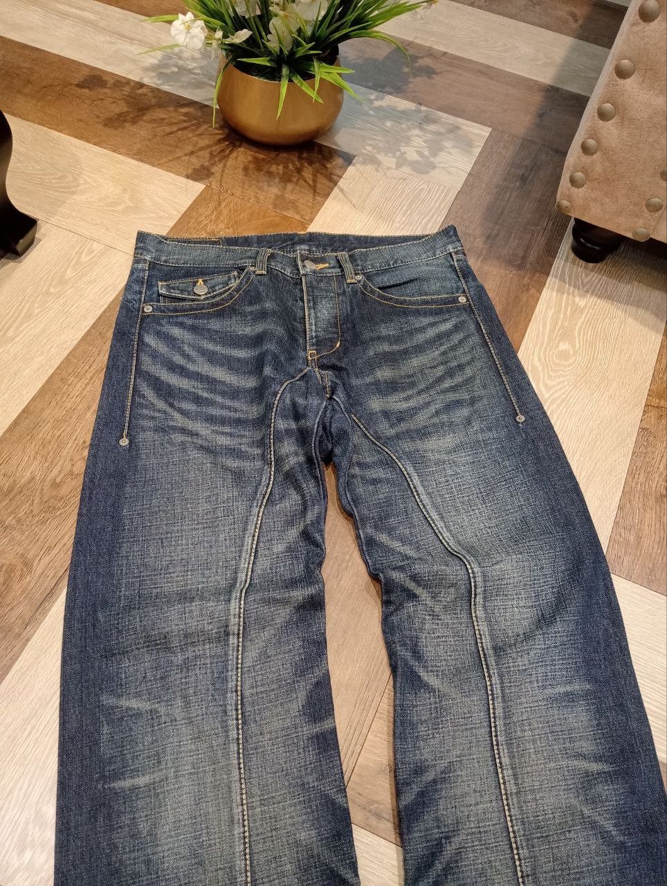 Takeo Kikuchi TAKEO KIKUCHI JAPAN BLUE DENIM BAGGY PANTS Size US 32 / EU 48 - 4 Thumbnail