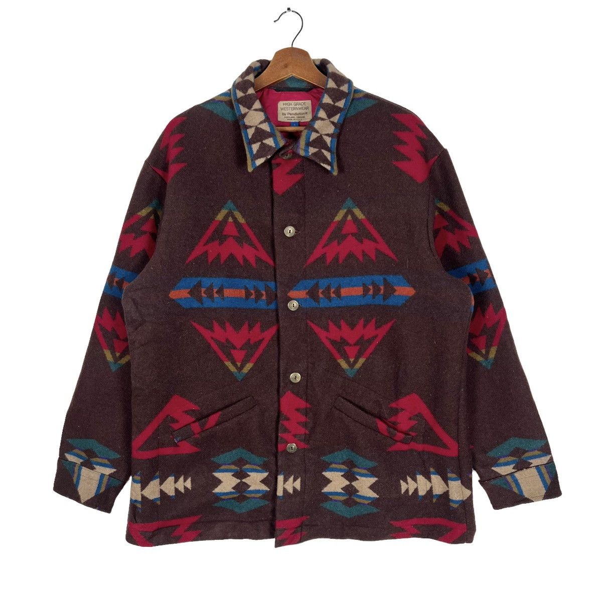 Pendleton Vintage Pendleton Navajo Coat Western Wear Indian Blanket Size US L / EU 52-54 / 3 - 1 Thumbnail