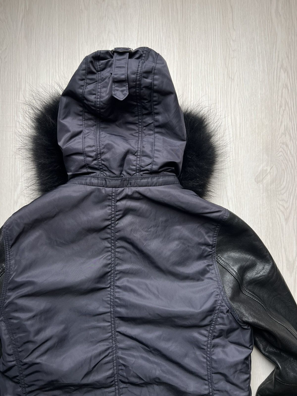 If Six Was Nine Crazy Fuga Raccoon Fur Leather Bomber Jacket Size US S / EU 44-46 / 1 - 4 Thumbnail