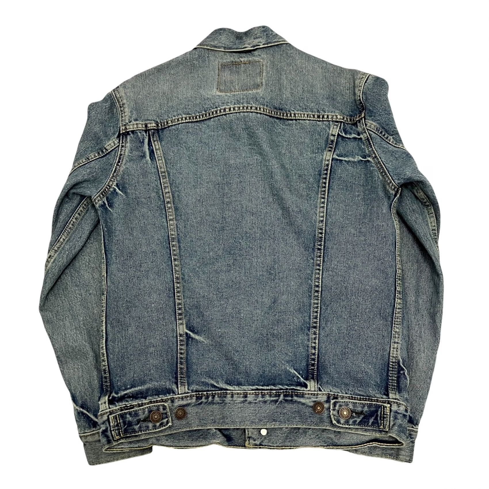 Levi's VINTAGE Levi's Denim Trucker Jacket Small Blue Red Tab Distressed Faded 72334 Mens Size US S / EU 44-46 / 1 - 6 Thumbnail
