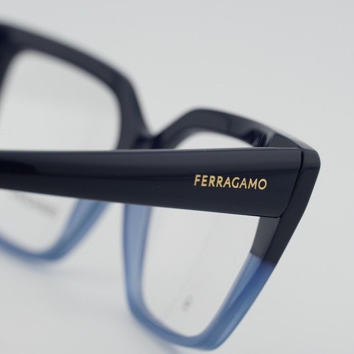 Salvatore Ferragamo Salvatore Ferragamo SF2971 414 Eyeglasses Blue 53mm Cat Eye Size ONE SIZE - 7 Thumbnail