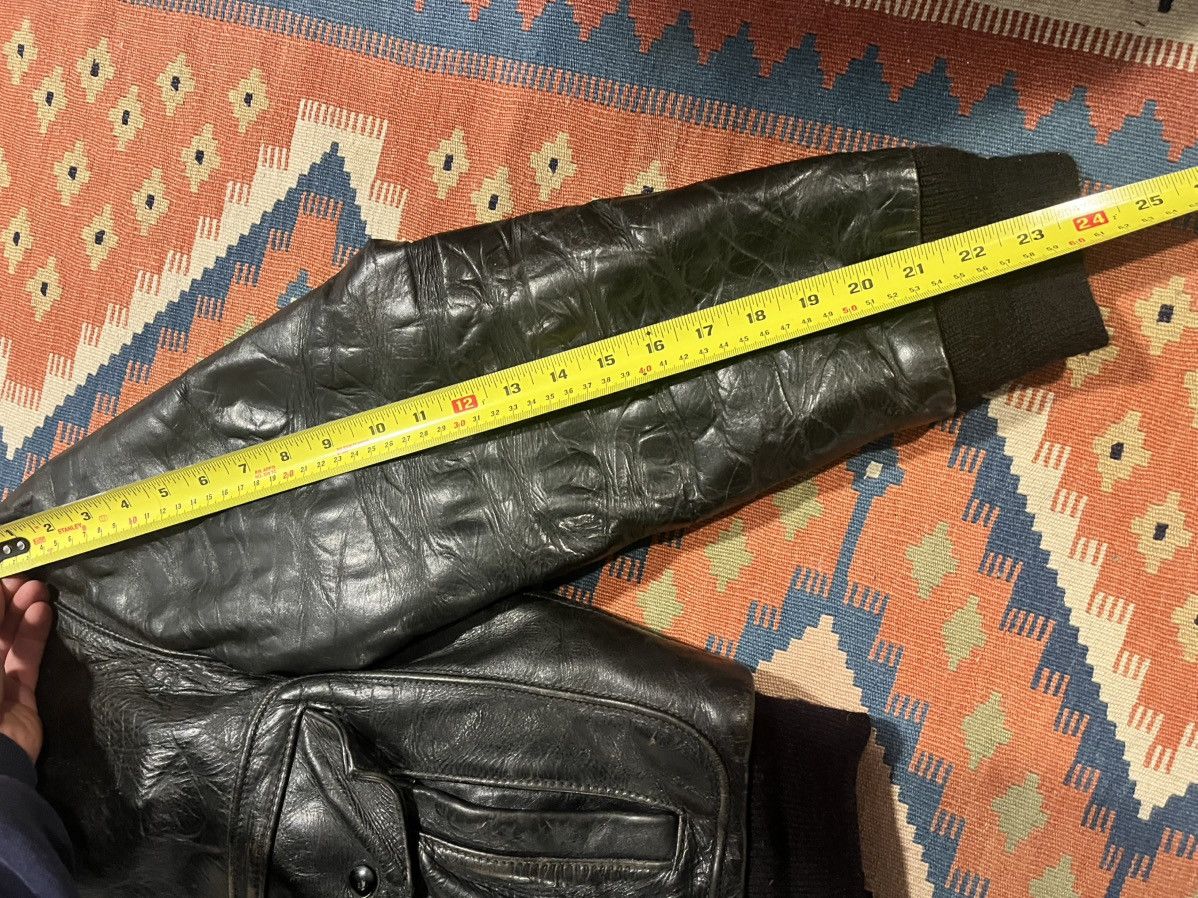 Japanese Brand Vintage 50’s cropped leather bomber jacket Size US L / EU 52-54 / 3 - 19 Thumbnail