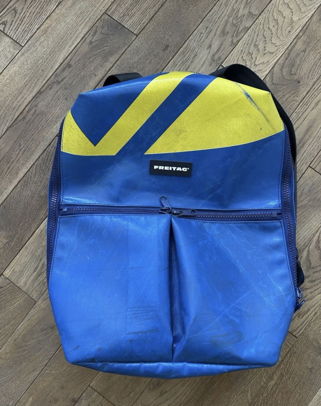 Freitag FREITAG F49 Unisex Backpack Blue/Yellow! Size ONE SIZE - 1 Thumbnail
