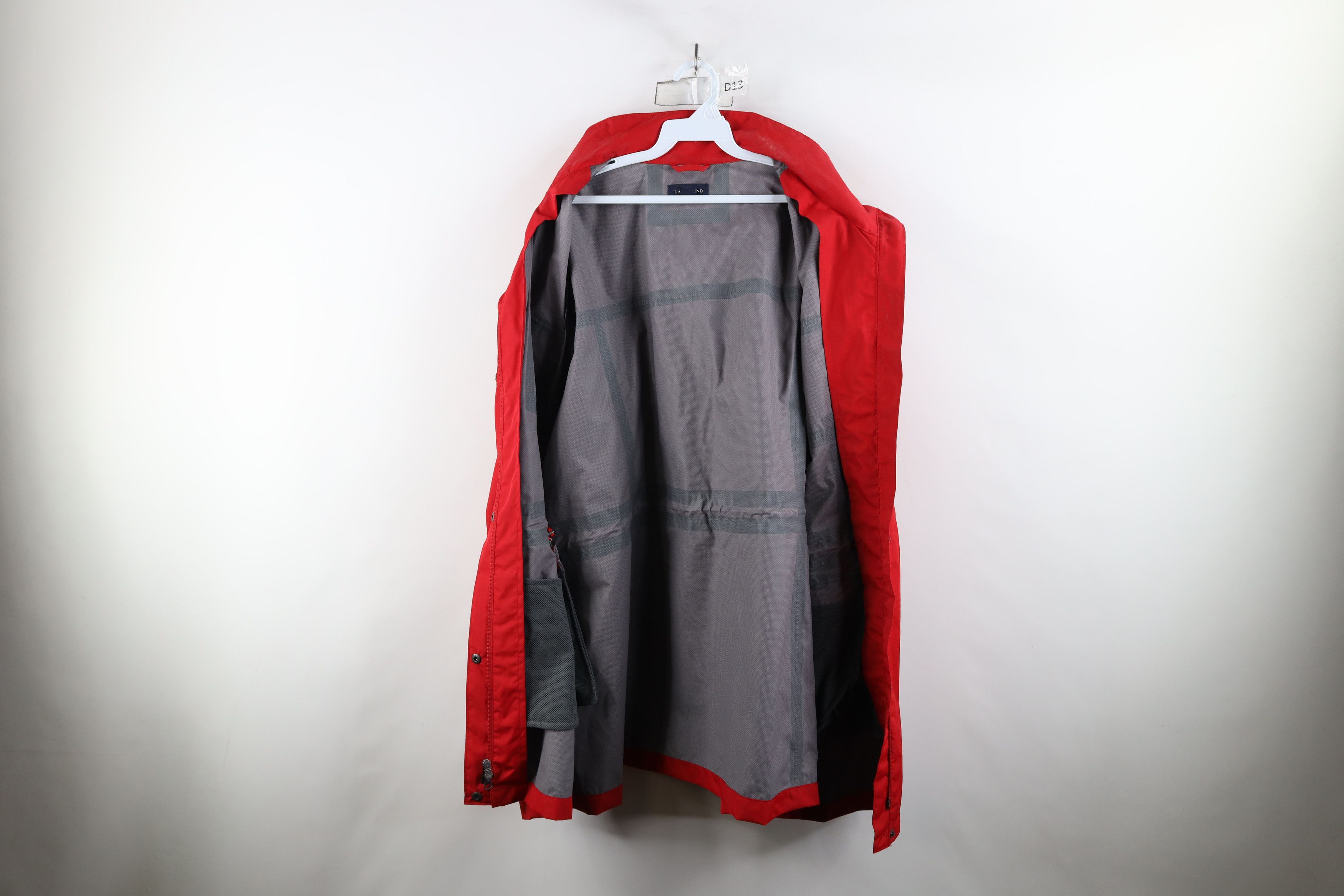 Lands' End × Vintage Vintage Lands End Hooded Full Zip Rain Parka Jacket Red Size 3XL / US 20-22 - 11 Thumbnail