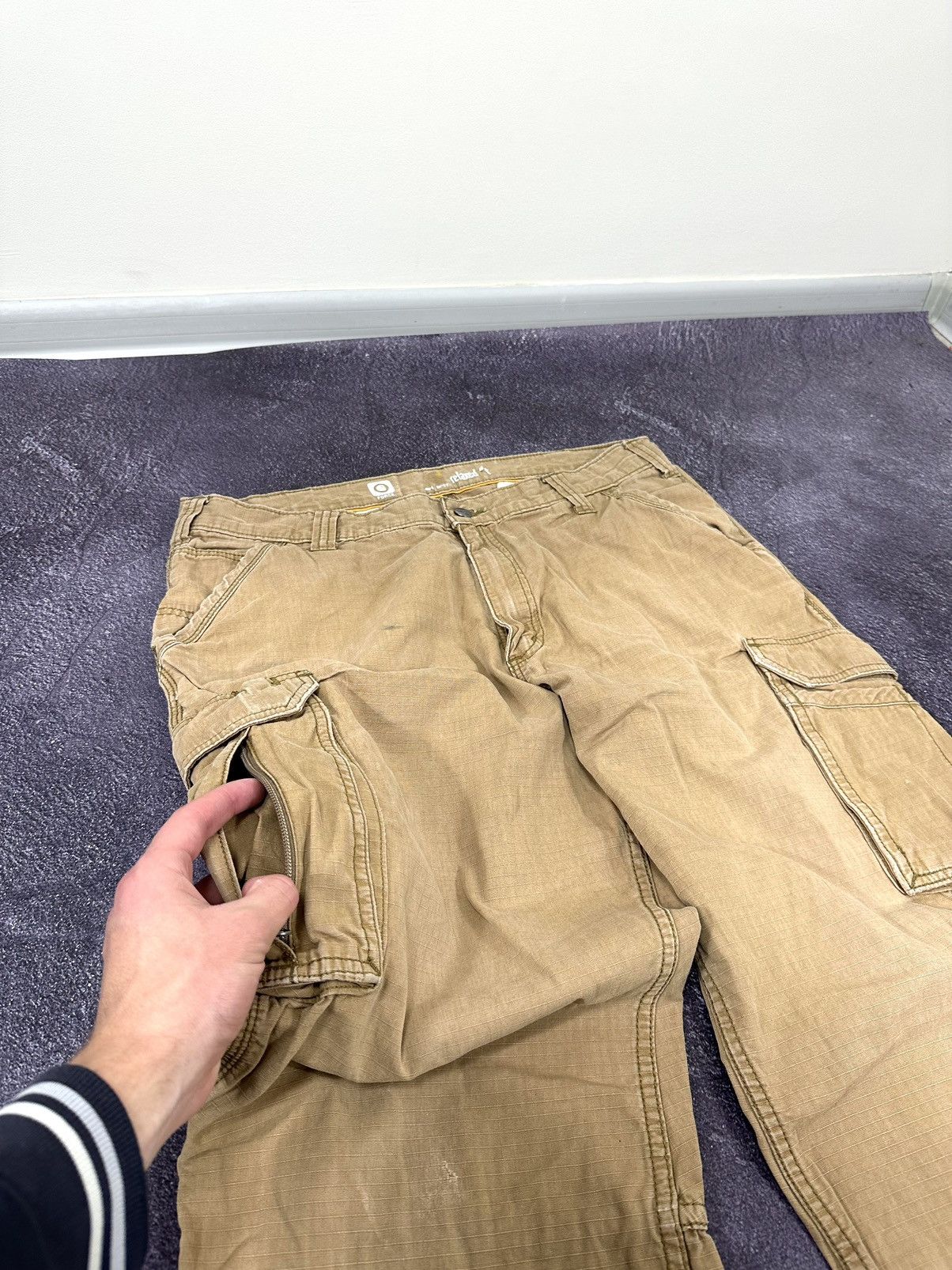 Carhartt Vintage Carhartt Cargo Carpenter USA Faded Work Y2K Pants Size US 38 / EU 54 - 9 Thumbnail