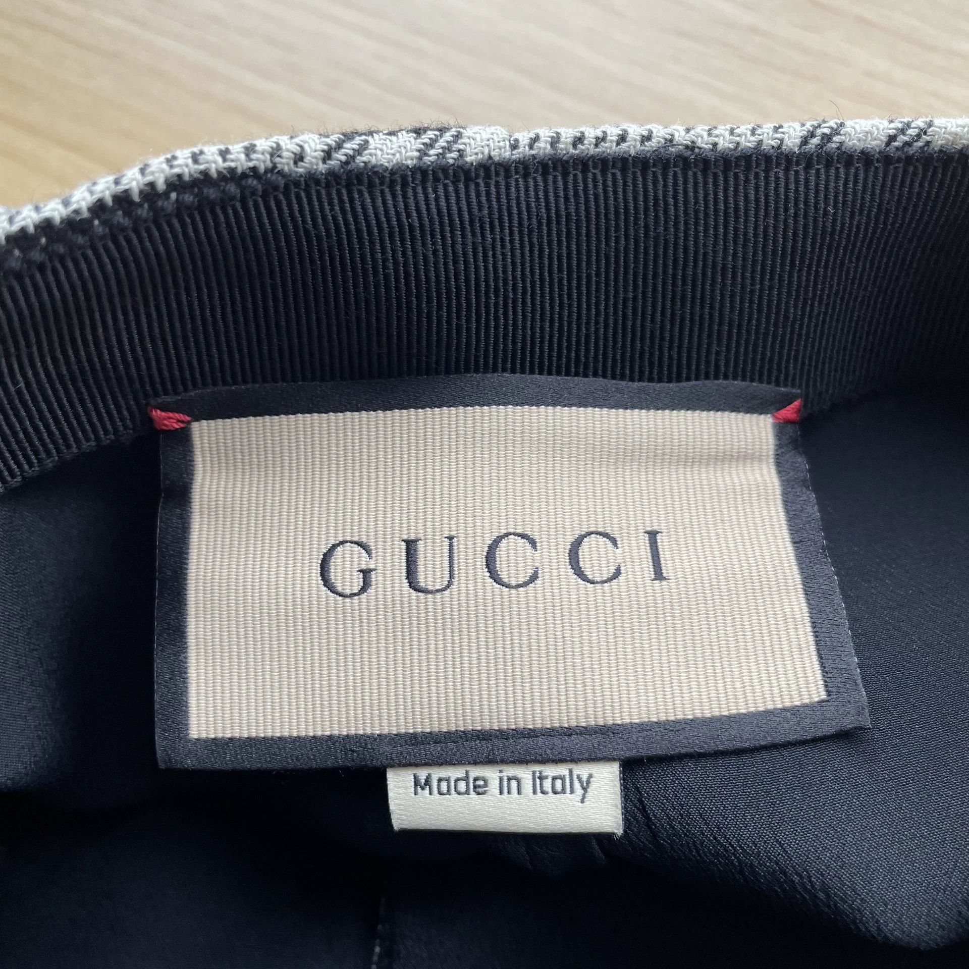 Gucci GUCCI Logo Button Linen Gray Short Skirt 40 Unused Size 27" / US 4 / IT 40 - 5 Thumbnail