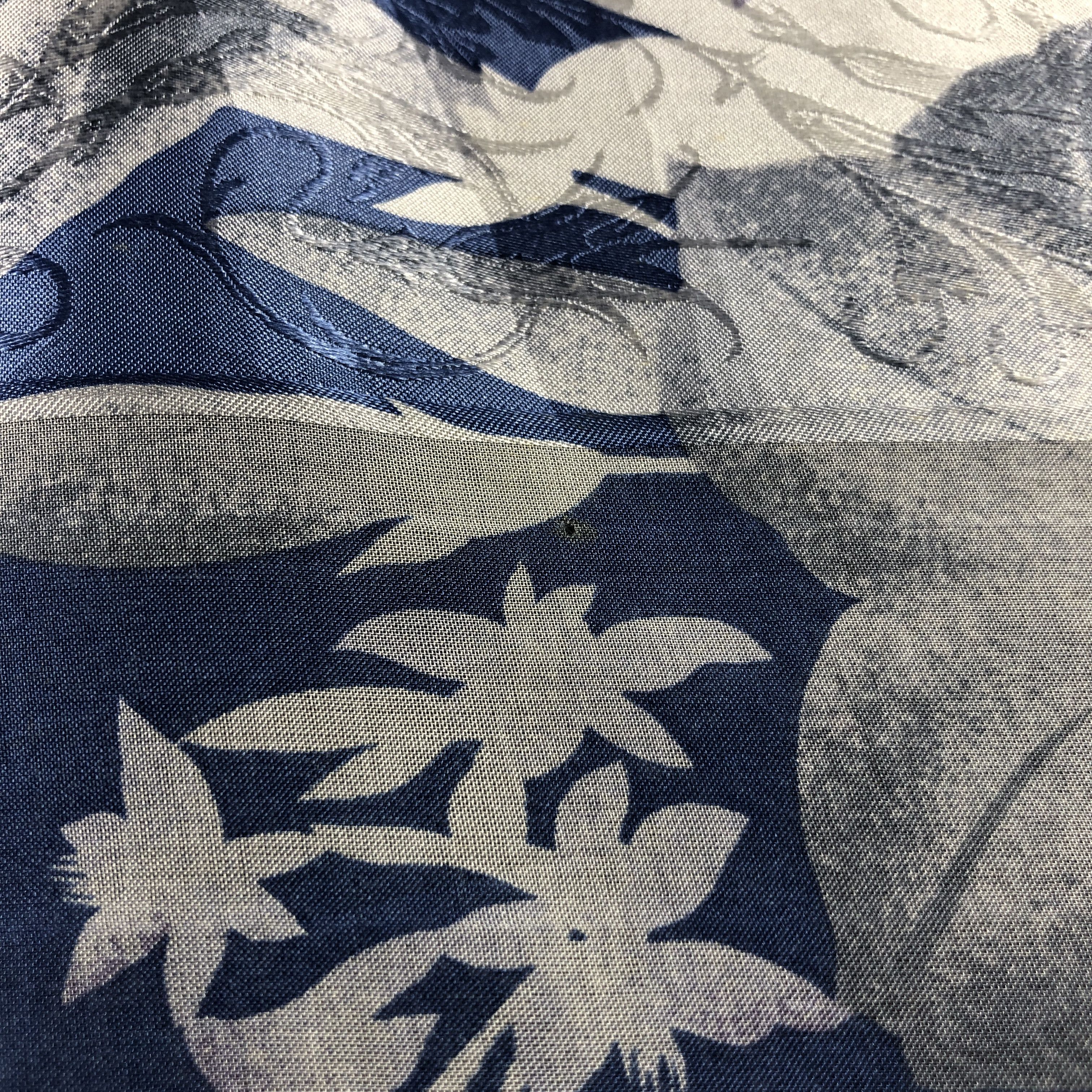 Japanese Brand Vintage Luciano Soprani Floral Silk Scarf M1180 Size ONE SIZE - 10 Thumbnail