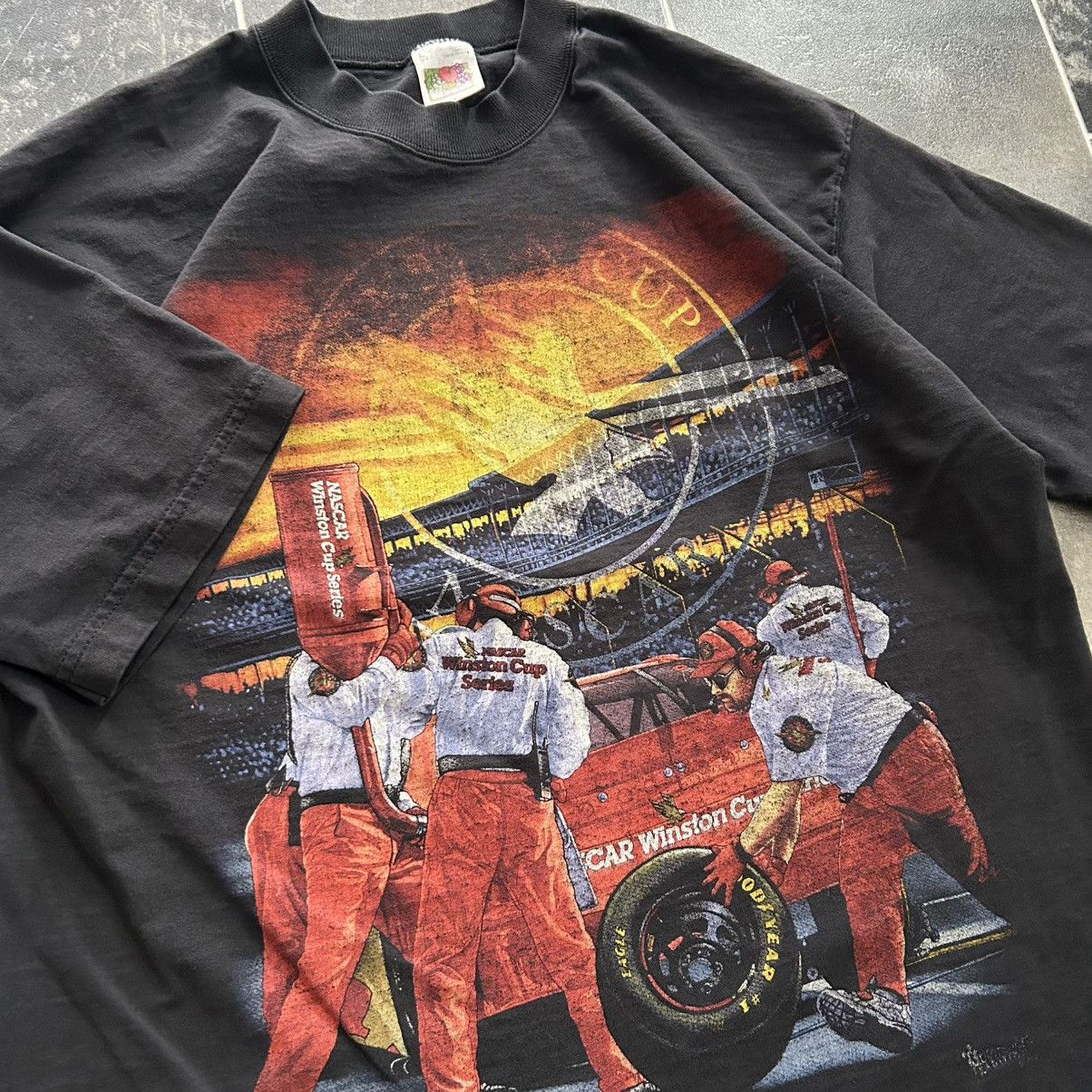 Vintage Vintage 90s Nascar Winston Cup Tee Size US L / EU 52-54 / 3 - 1 Thumbnail