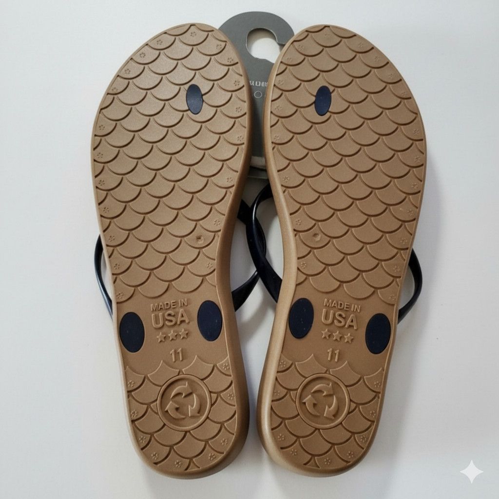 Other Third Oak W11/M9.5/L NEW Flip Flops Thong Unisex Sandals Size US 11 / IT 41 - 2 Thumbnail