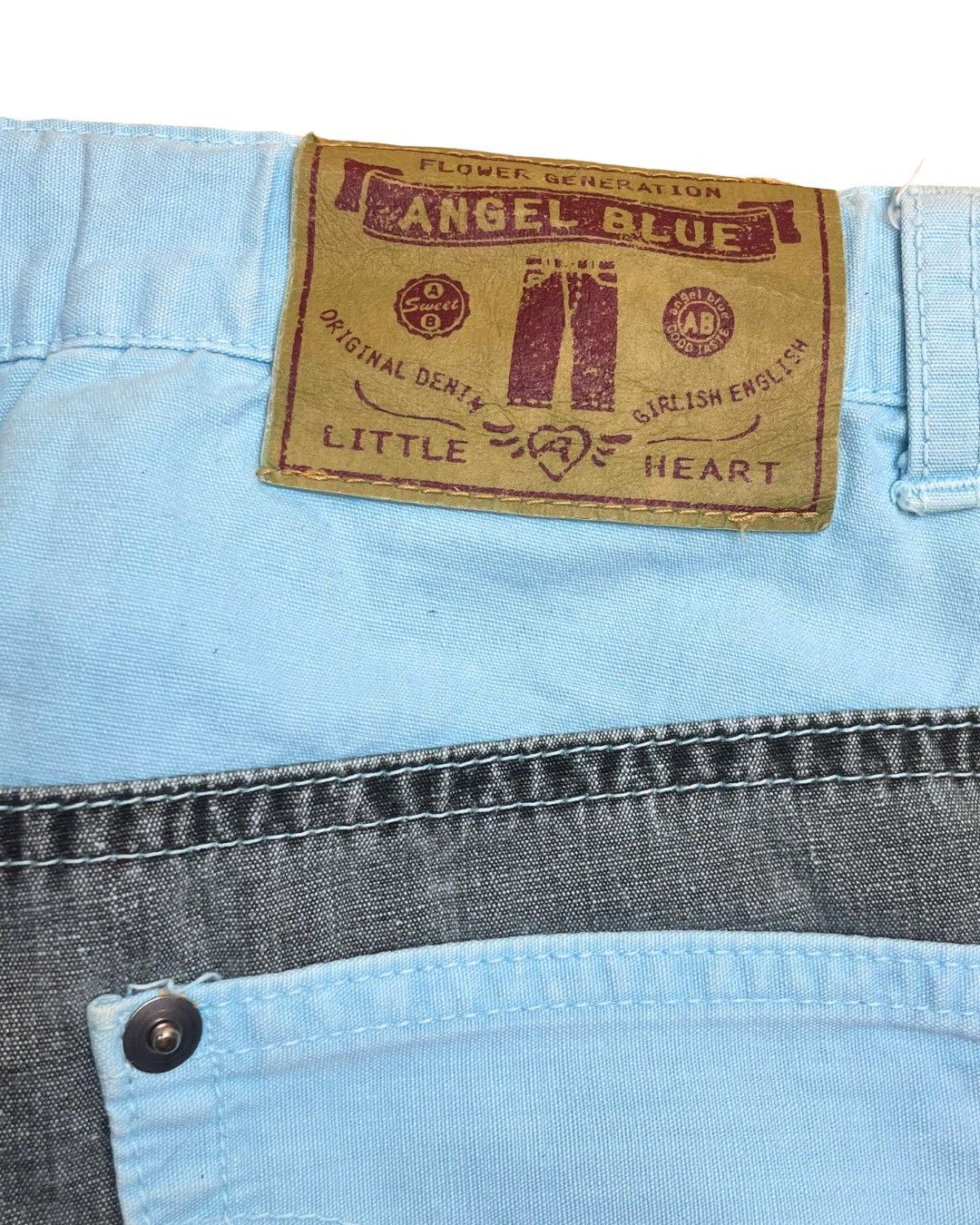 Angel Blue Angel Blue Diary Archival Horizontal Patchwork Denim Jeans Size 25" / US 0 / IT 36 - 6 Thumbnail