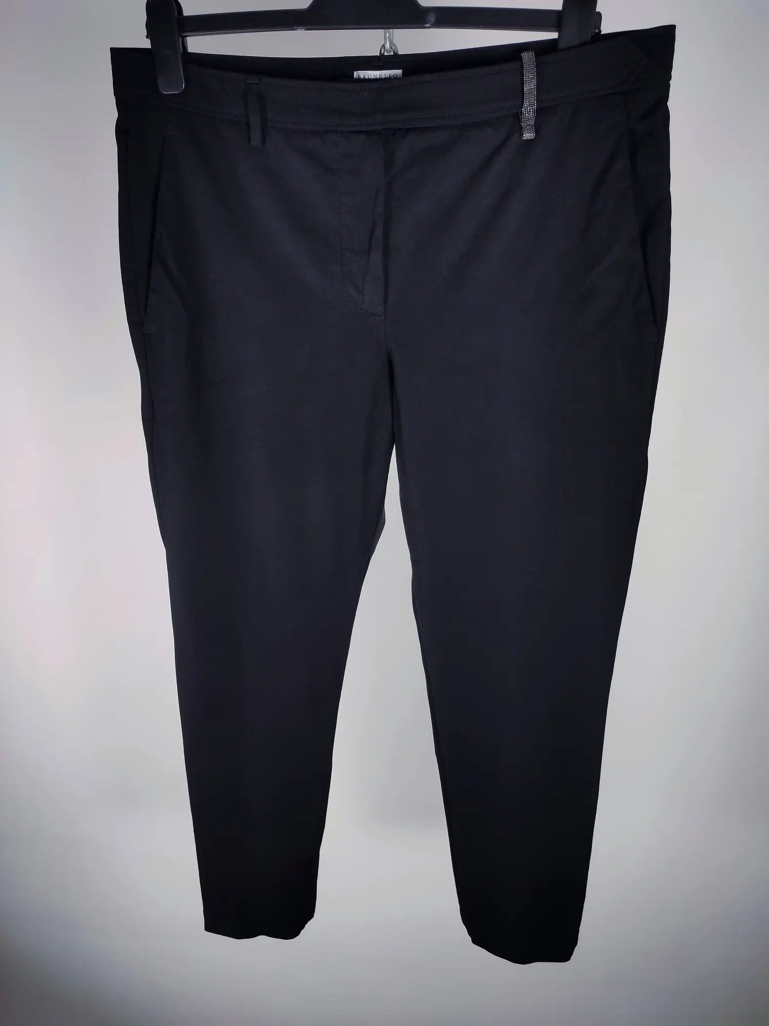 Brunello Cucinelli Brunello Cucinelli Monolithic Chain Wool Trousers Pants Size 34" / US 12 / IT 48 - 2 Thumbnail